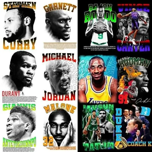 25 Basketball Designs Bundle PNG Vol 5