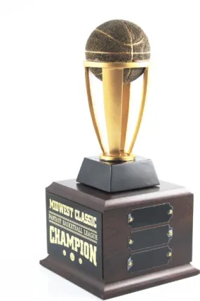 6 Year Basketball Tower Trophy