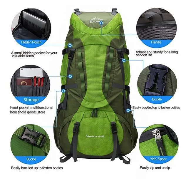 Aoking Rucksack Camping Outdoor Backpack for Camping 70L