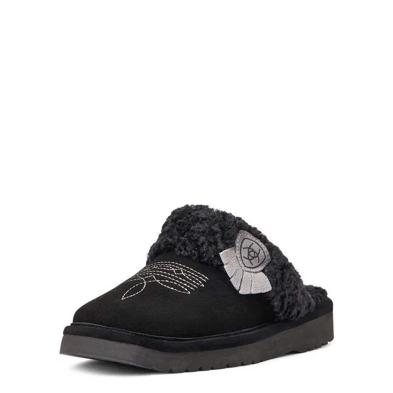 Ariat Women's Jackie Square Toe Slipper, Black