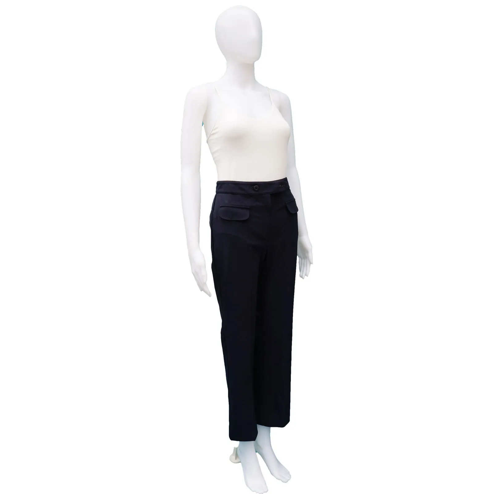 BLUMARINE TESSUTO STRAIGHT LEG PANT