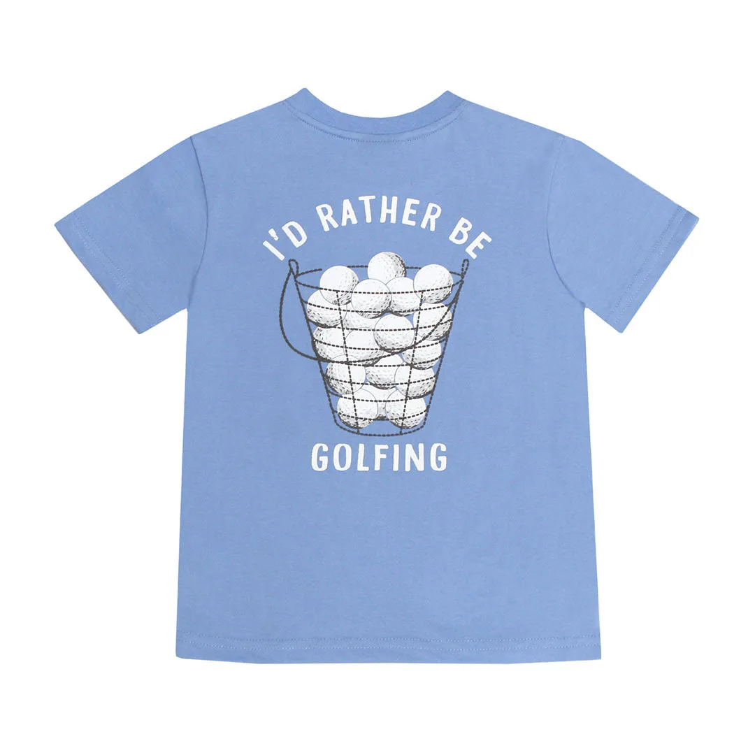 Boys S/S I'd Rather Be Golfing T-Shirt