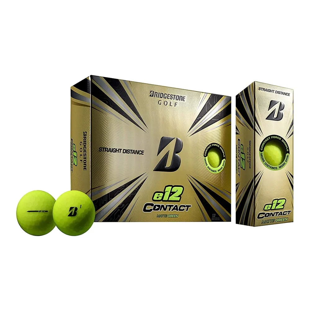 Bridgestone e12 Contact Yellow Golf Ball - Dozen