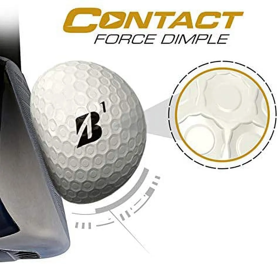 Bridgestone e12 Contact Yellow Golf Ball - Dozen