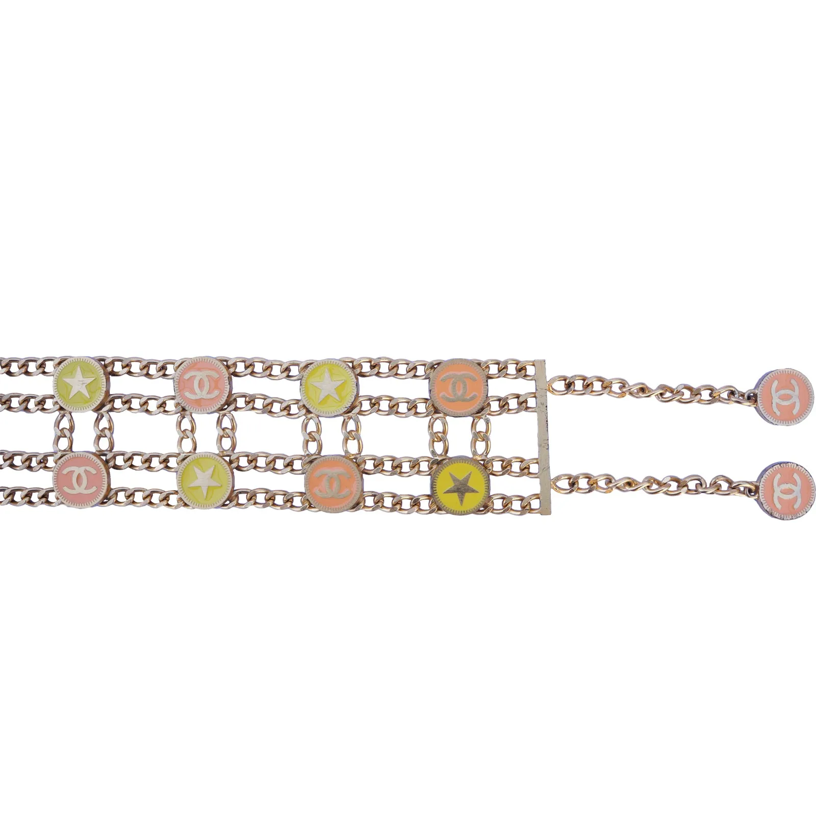 CHANEL CHAIN-LINK CC STAR BELT