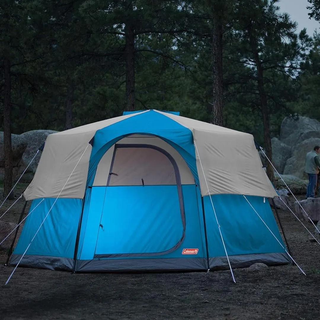 Coleman Octagon 98 Camping Tent, 8-Person Weatherproof