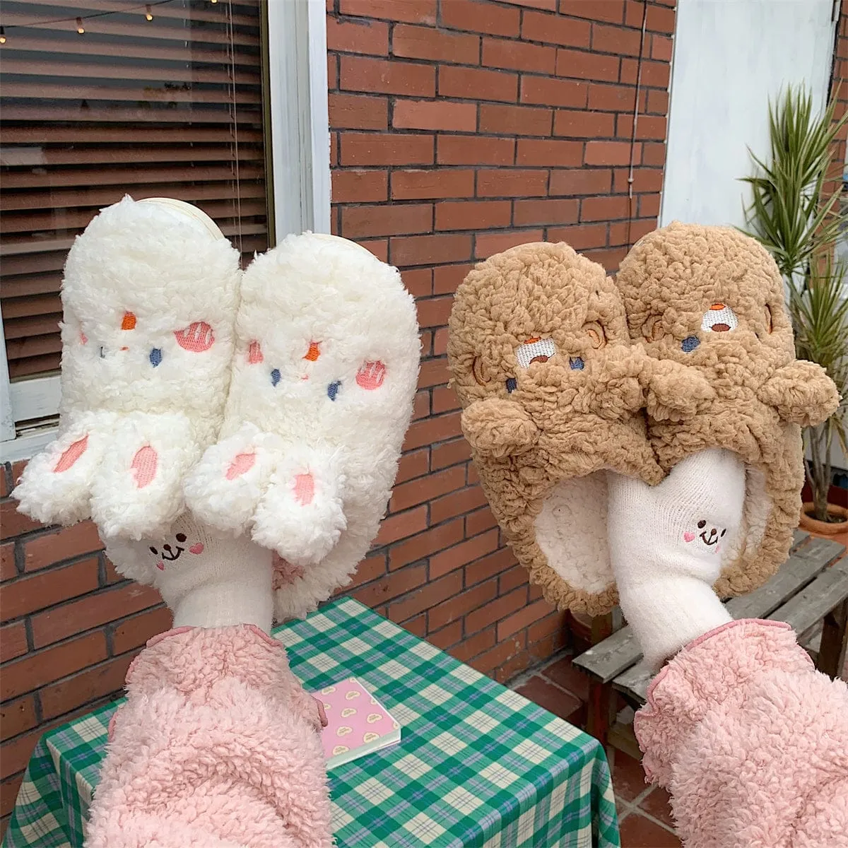 Cute Fluffy Kawaii Slippers