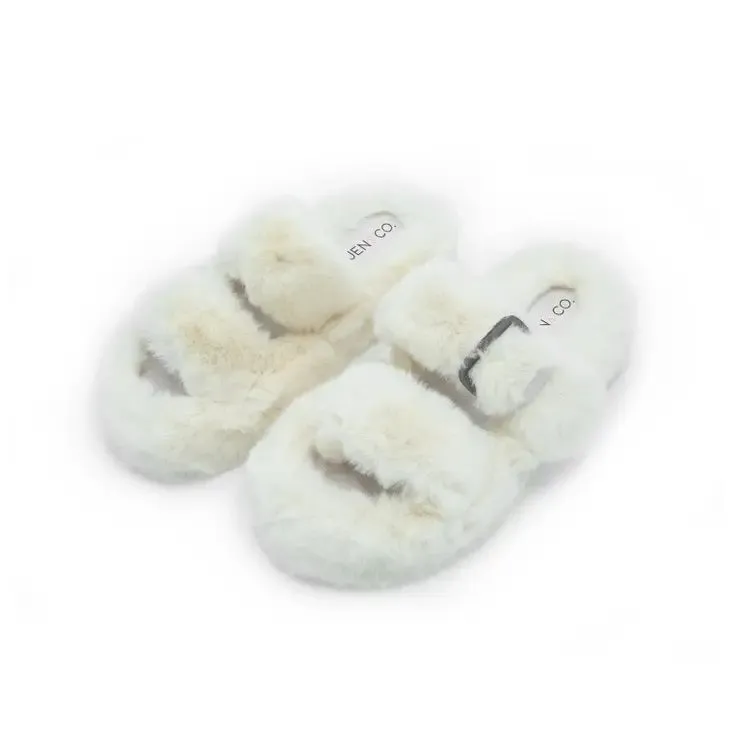 Fran Puffy Slippers with Buckle