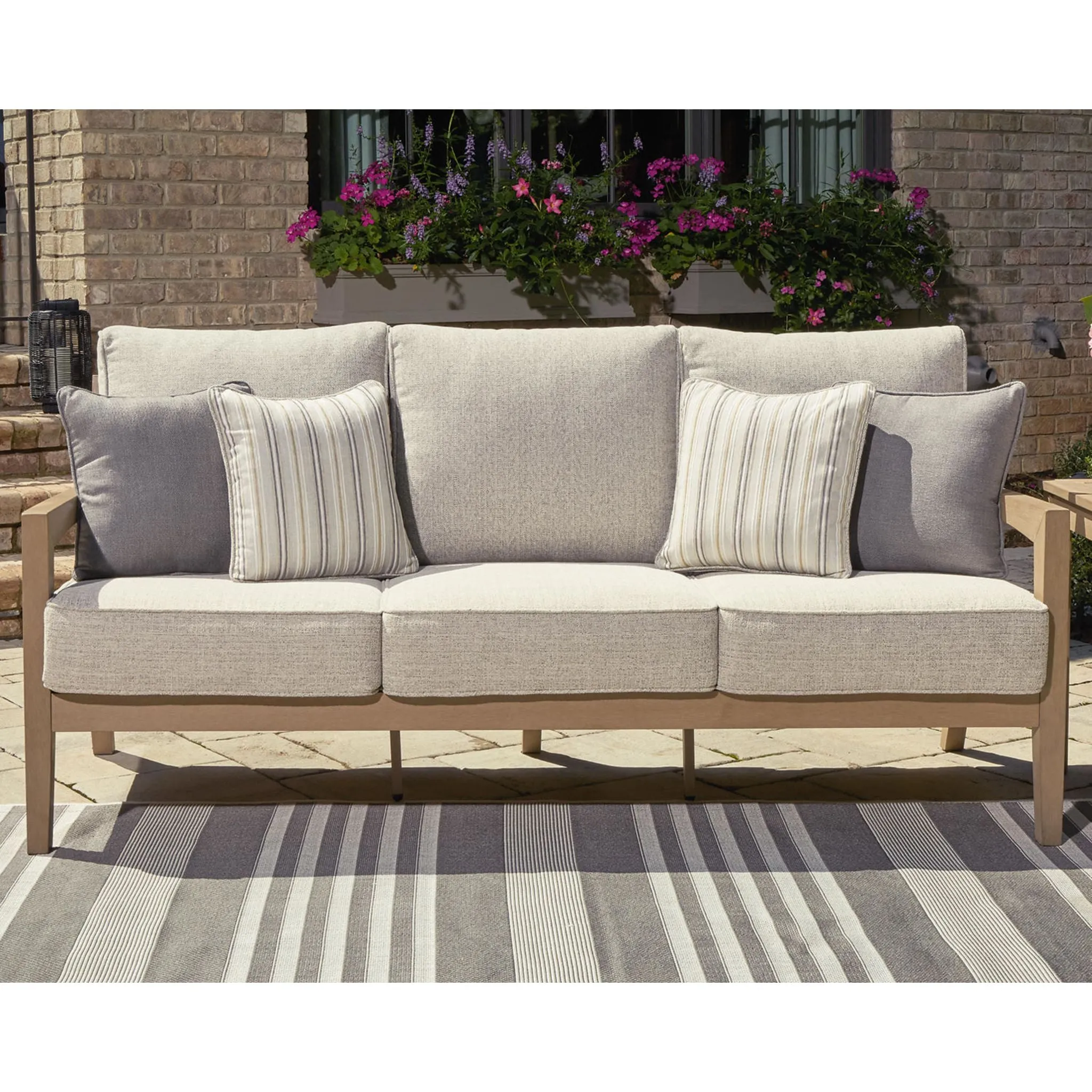 Hallow Creek Outdoor Sofa with Cushion