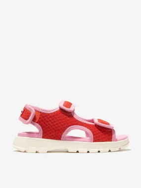 Hunter Kids Travel Sandals in Red