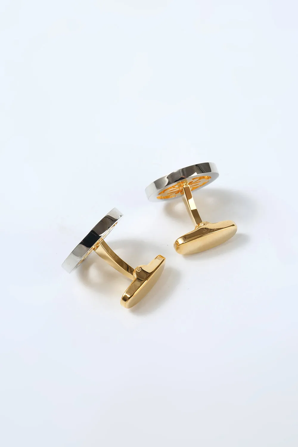 Men's Golden Tuxedo Cufflinks