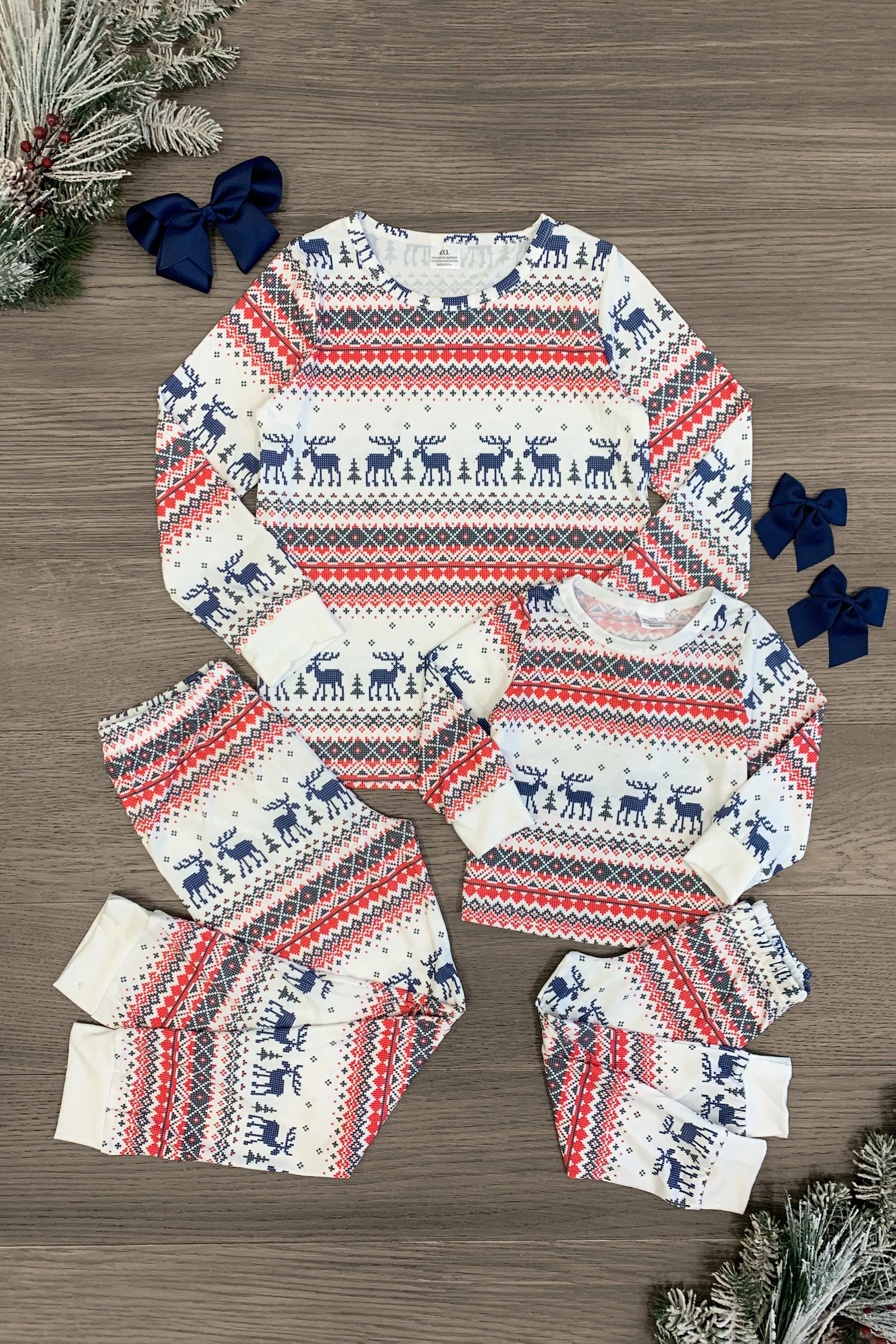 Mom & Me - Blue Moose Nordic Pajamas