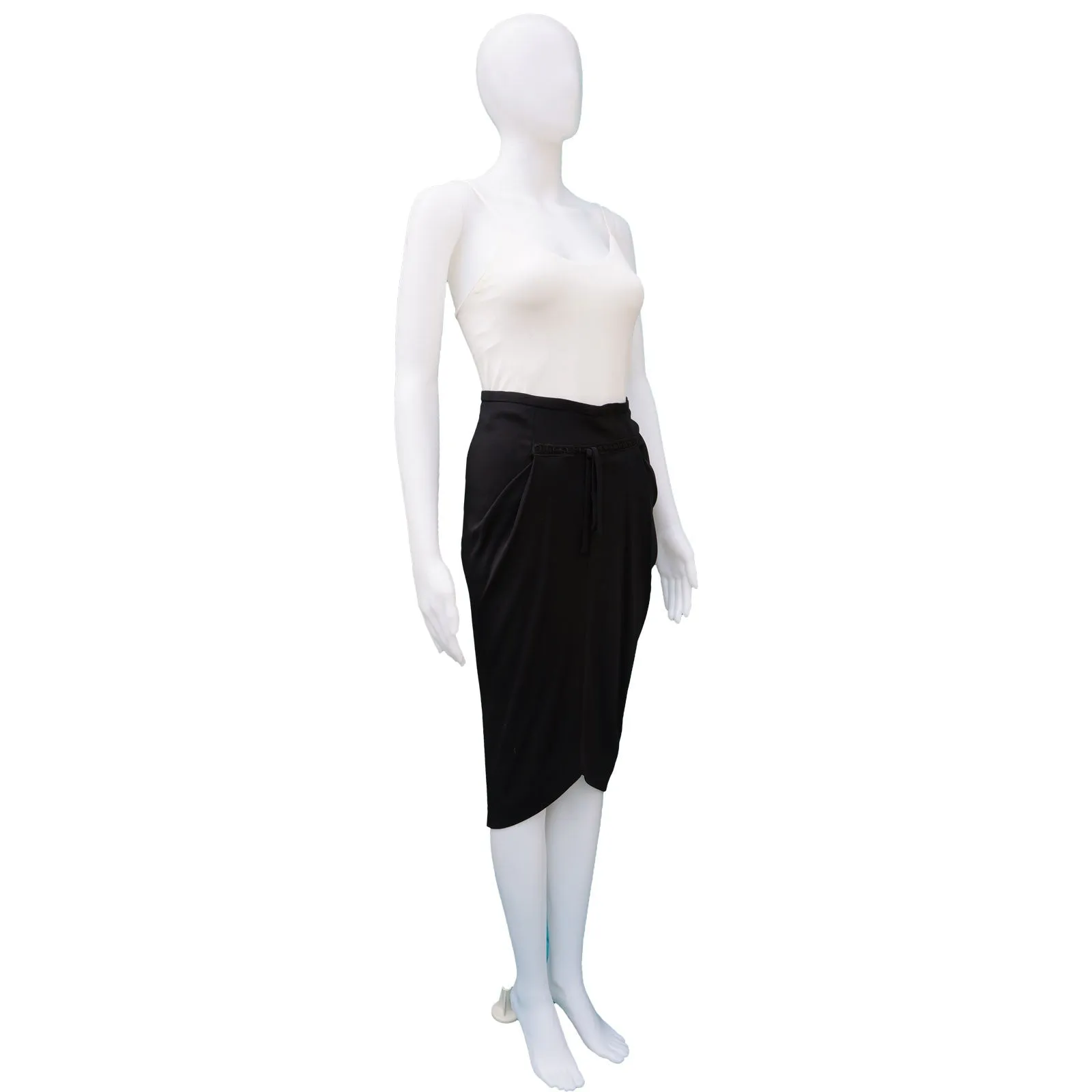 MOSCHINO ASYMMETRICAL JERSEY SKIRT