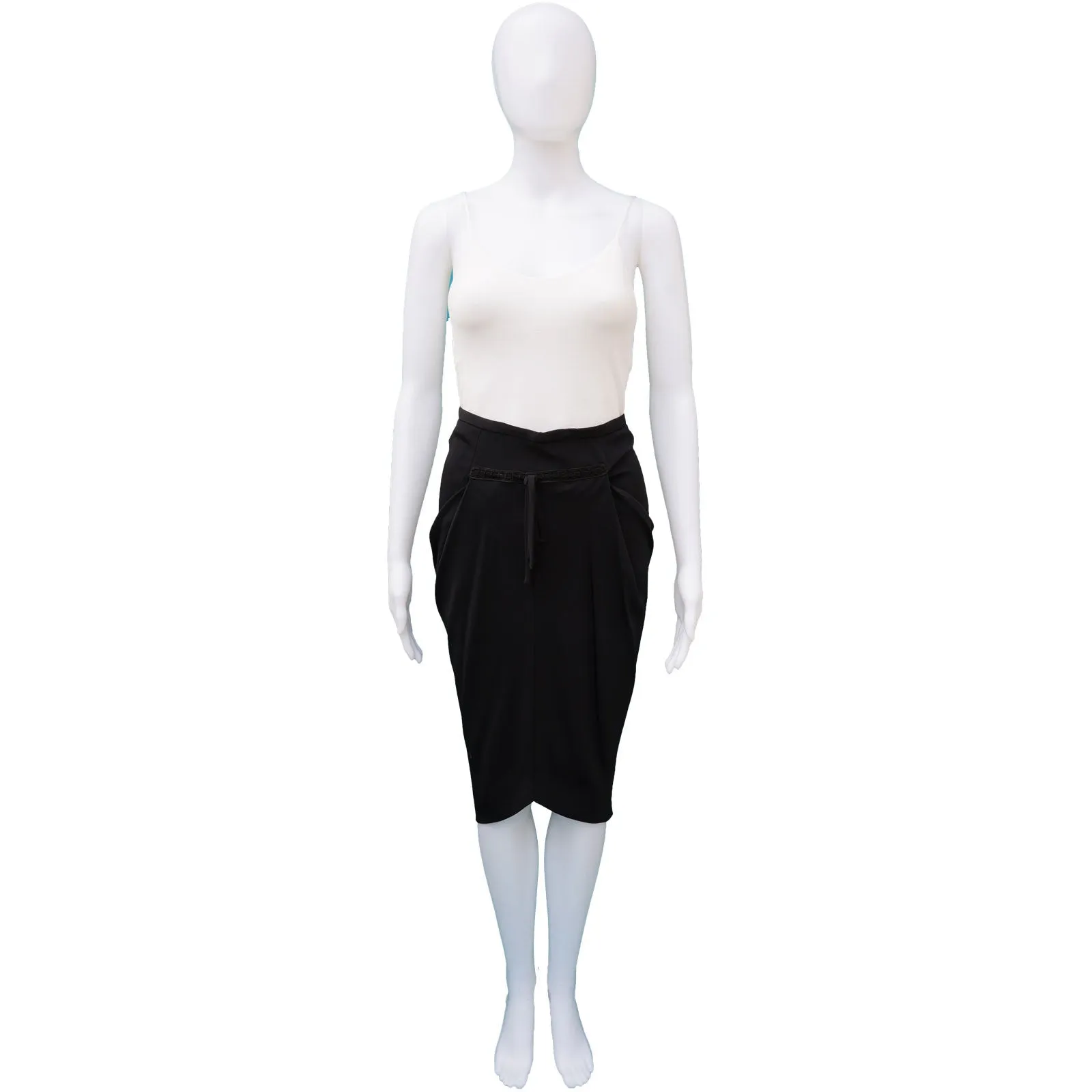 MOSCHINO ASYMMETRICAL JERSEY SKIRT