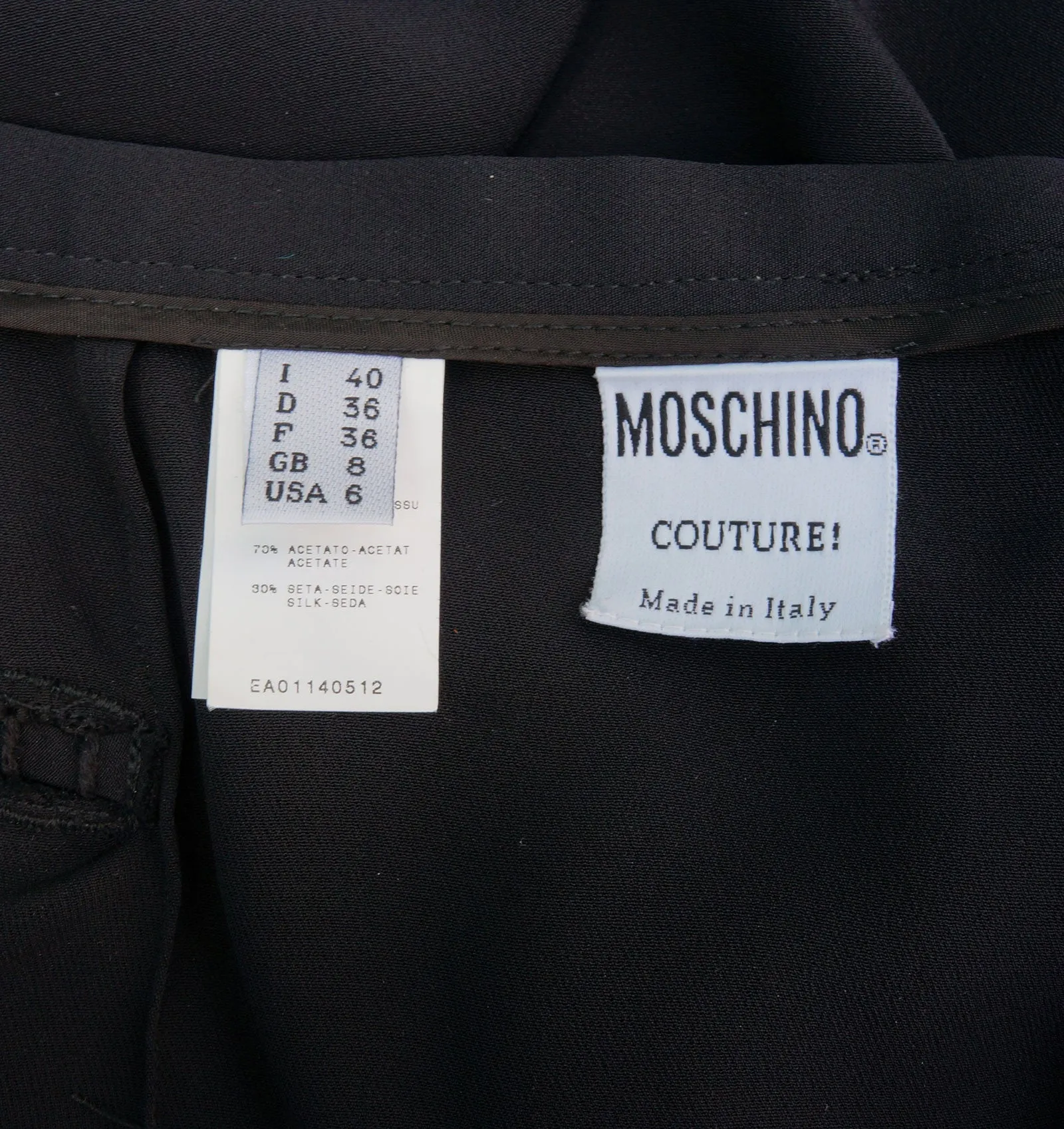 MOSCHINO ASYMMETRICAL JERSEY SKIRT