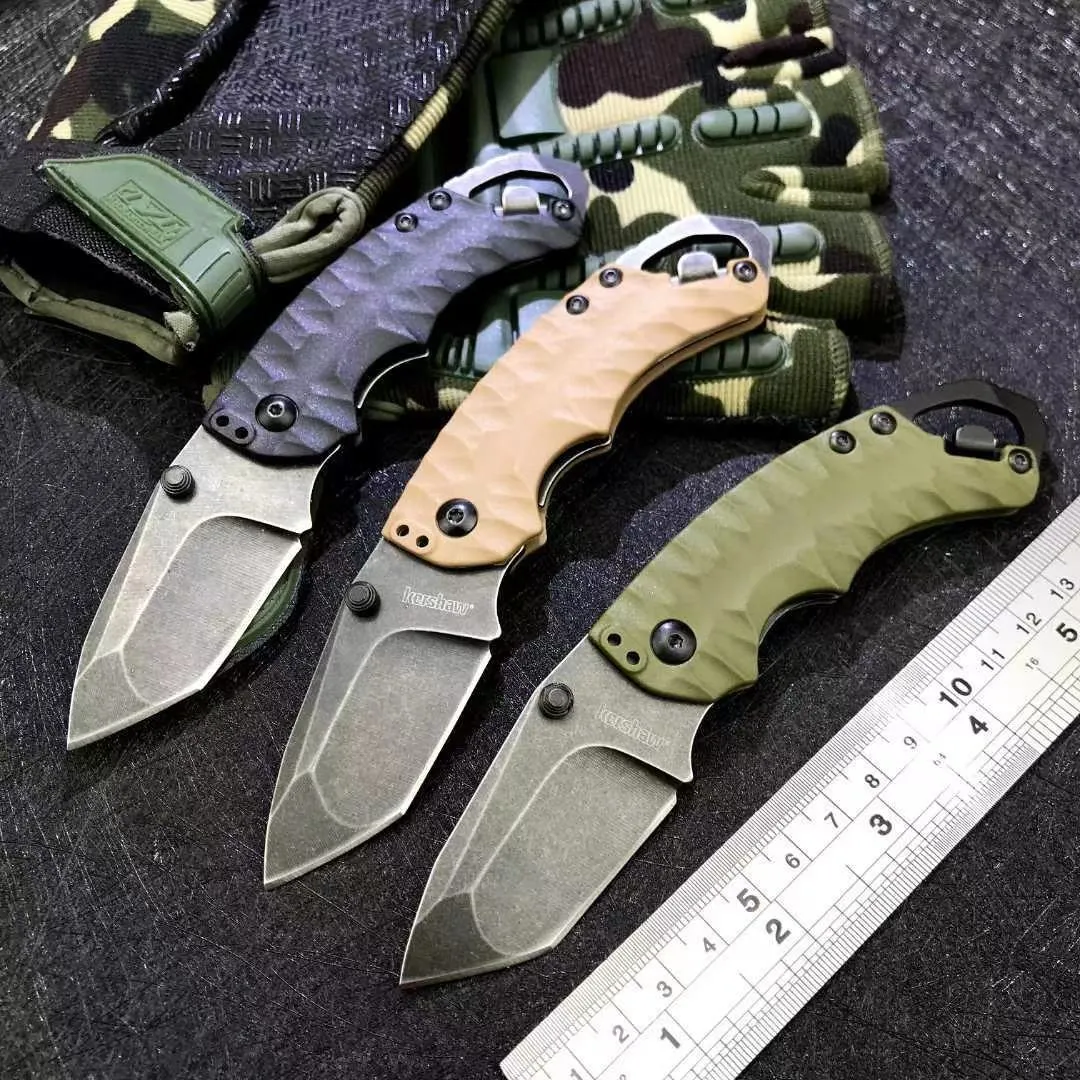 Outdoor Knife Shuffle Ii Glass Filled Nylon Handle Edc Hiking Hunting Pocket Folding Survival Camping Knife