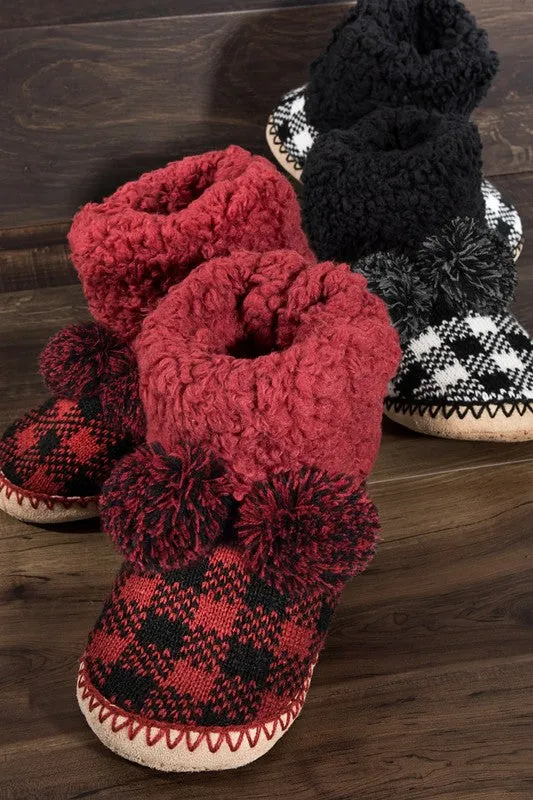 Red Buffalo Plaid Slippers