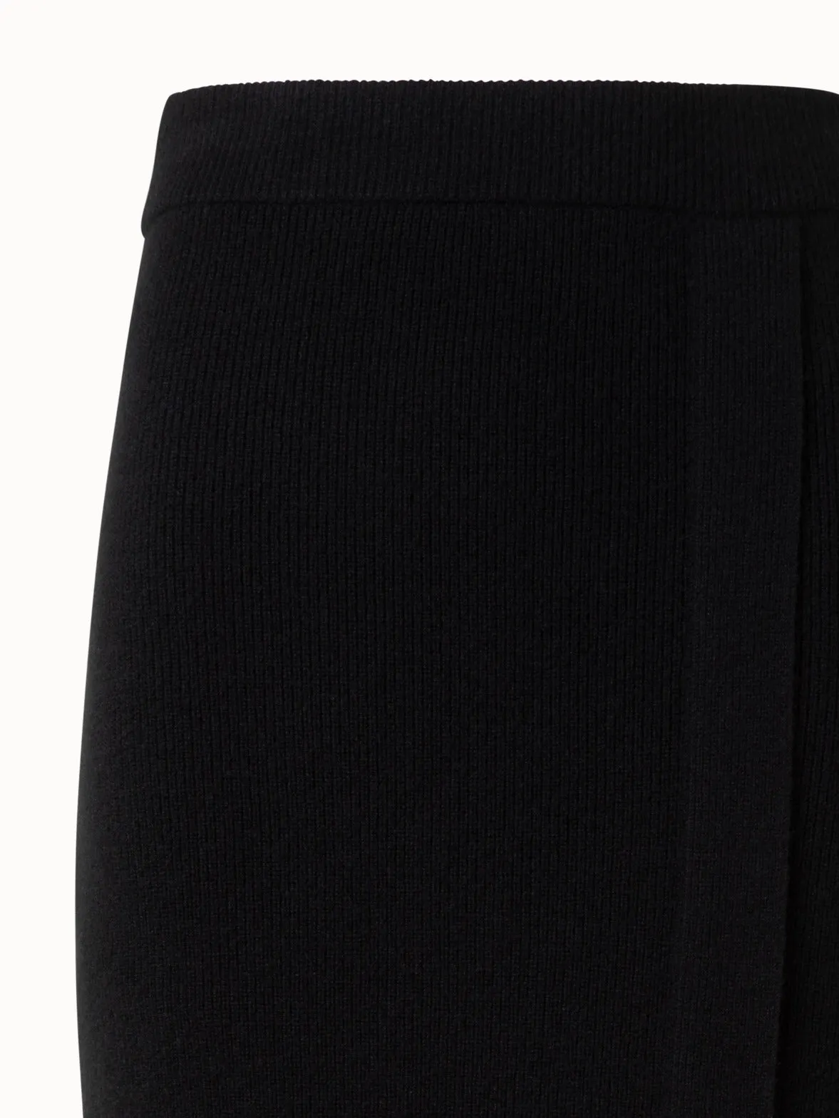 Ribbed Cashmere Knit Skirt