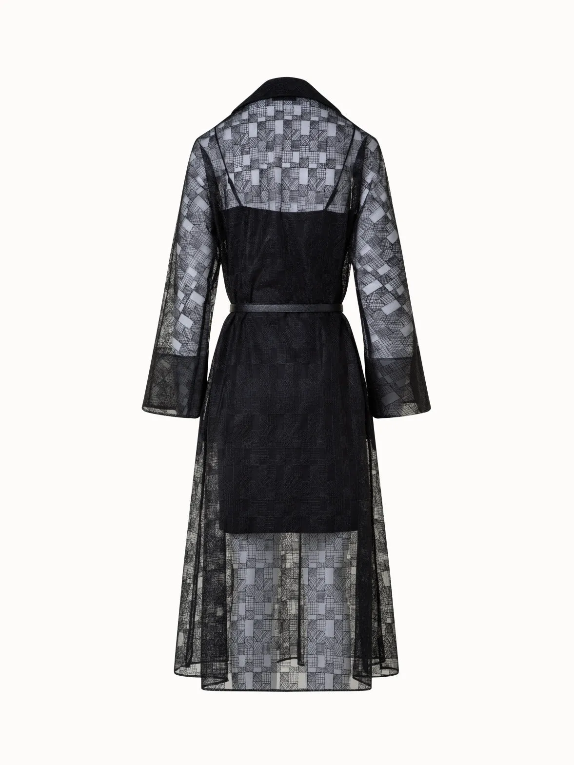 Shirt Dress in Lizzy Grid Embroidery