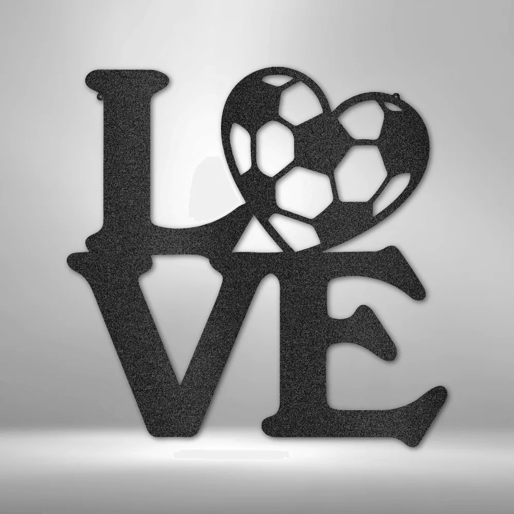 Soccer Love - Steel Sign