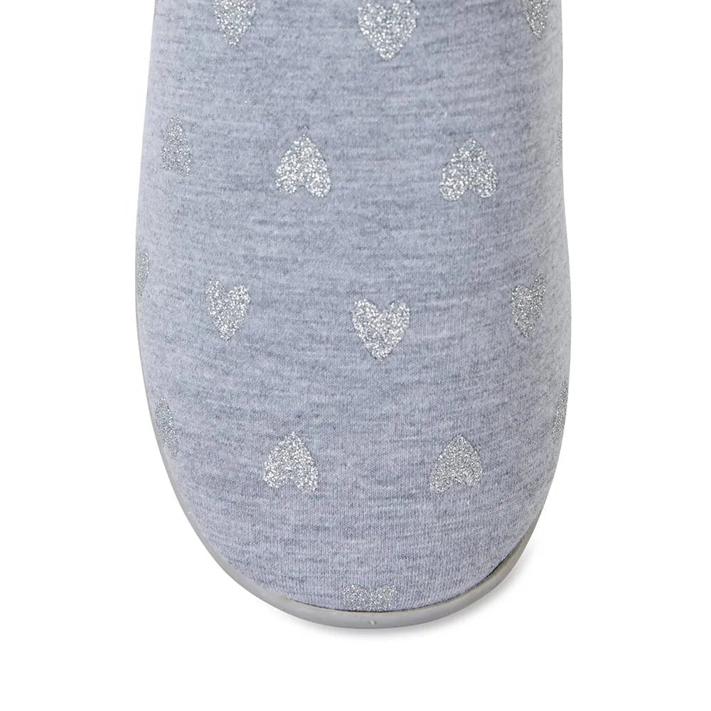 Sweetie Slipper in Grey Fabric