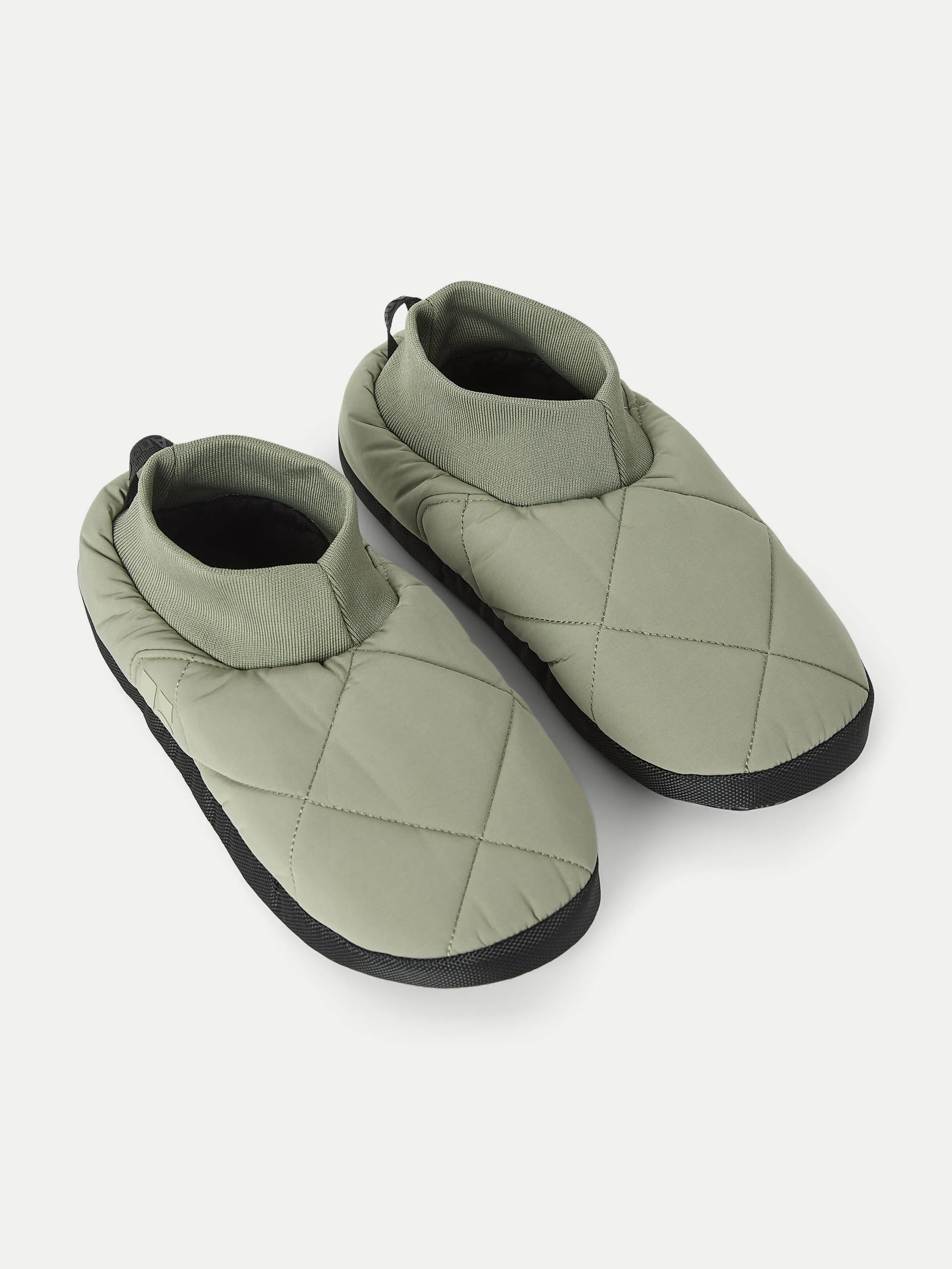 The Skyline Slippers in Vetiver Green