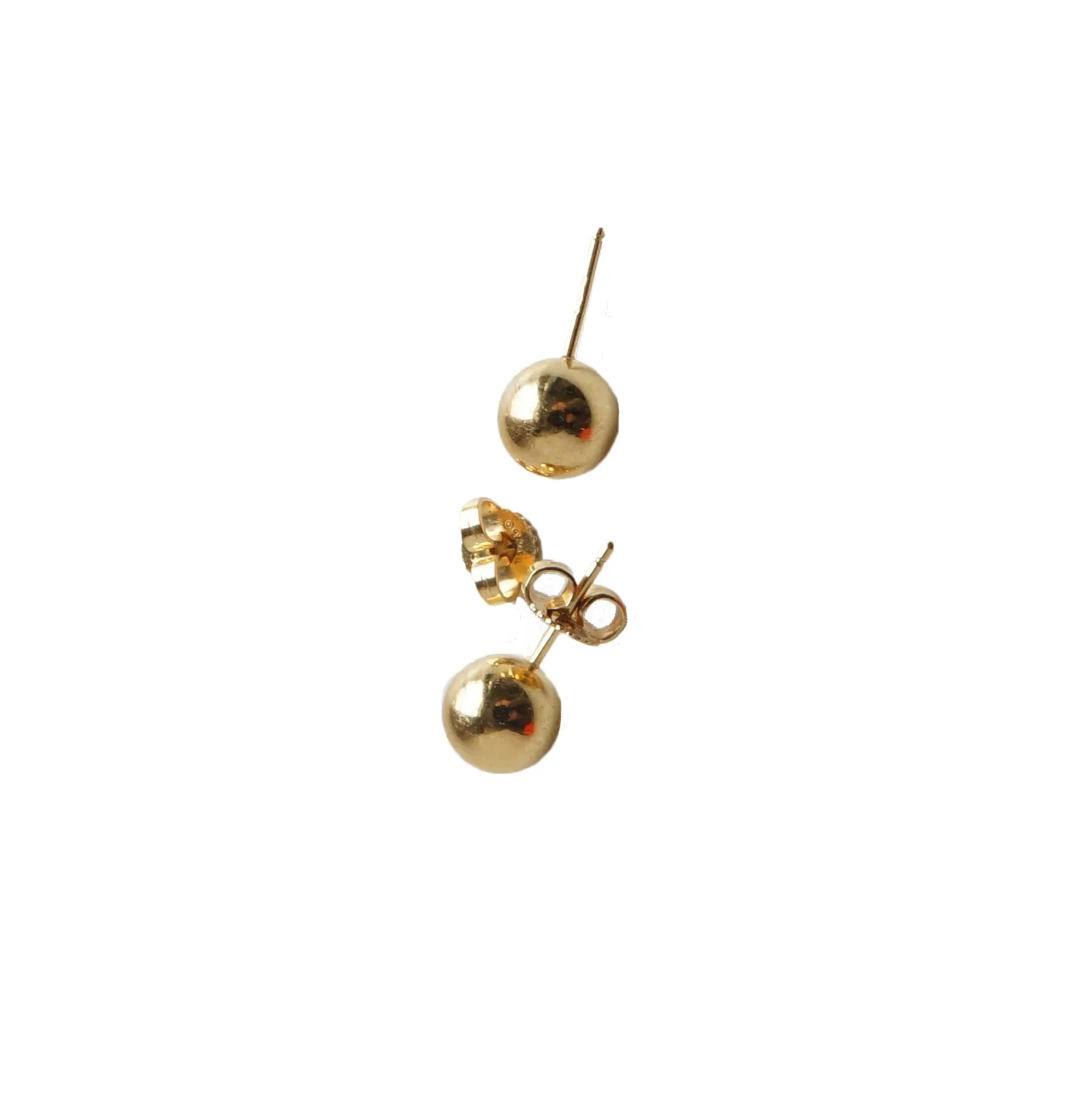 TIFFANY HARDWEAR 18K GOLD BALL EARRINGS