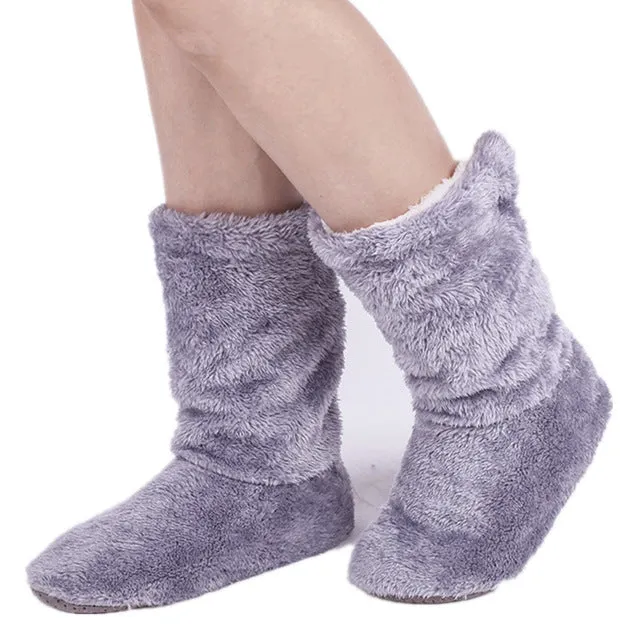 ToLaiToe Free Shipping Home Soft Plush Home Shoes Slippers Coral Fleece Indoor Floor Sock Indoor Slipper Winter Foot Warmer Bes