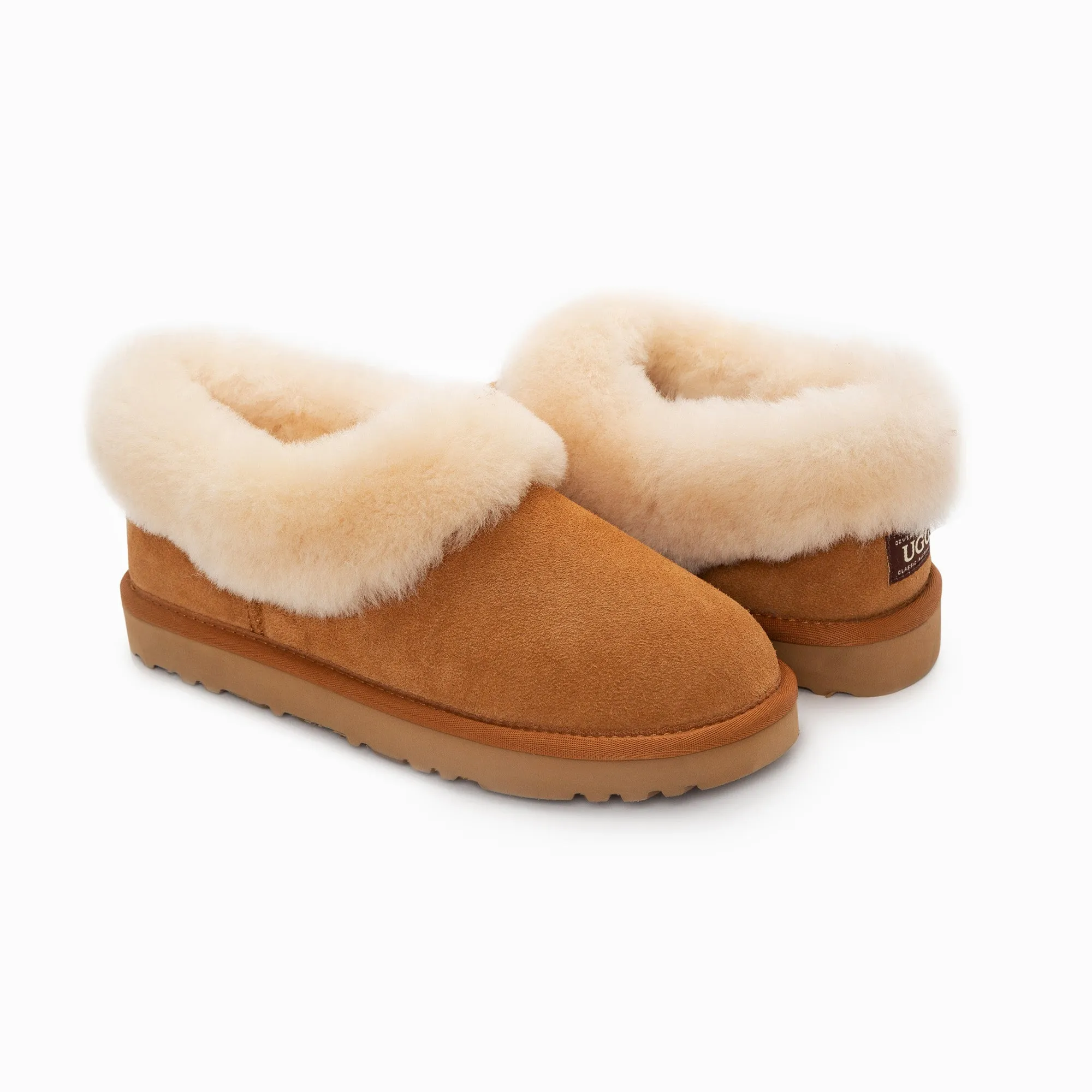 Ugg Slippers Avery Unisex Premium Sheepskin Slippers Suede