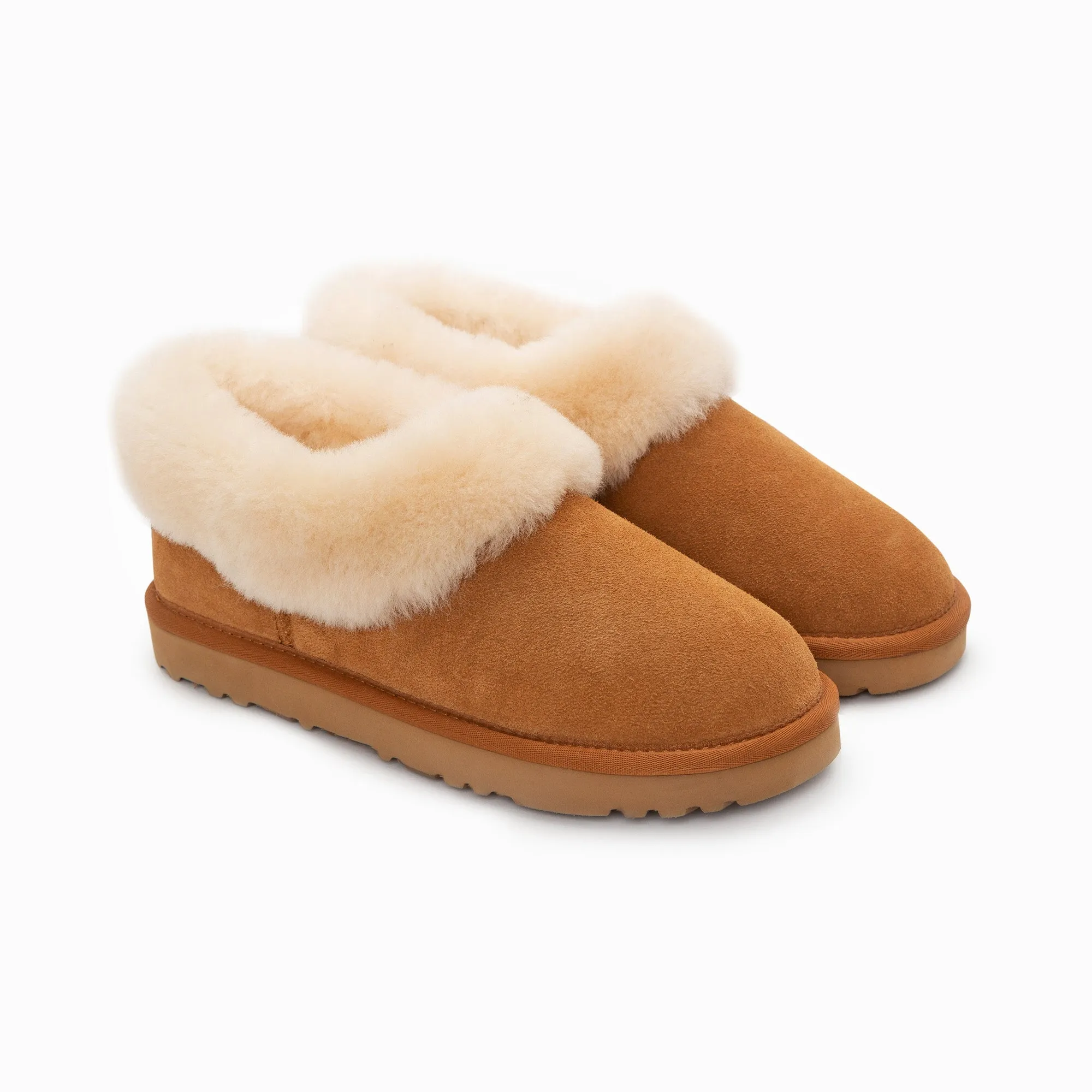 Ugg Slippers Avery Unisex Premium Sheepskin Slippers Suede