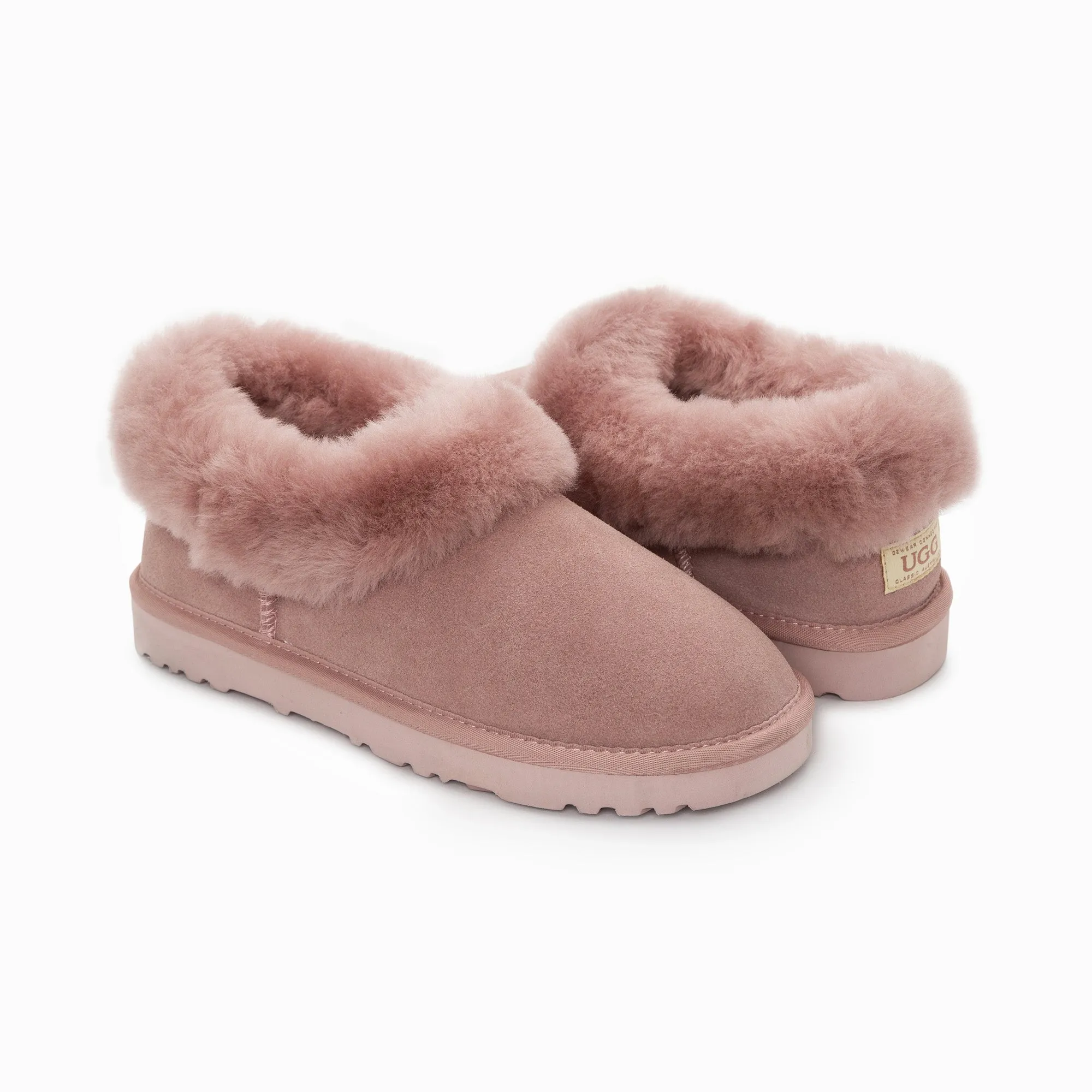 Ugg Slippers Avery Unisex Premium Sheepskin Slippers Suede