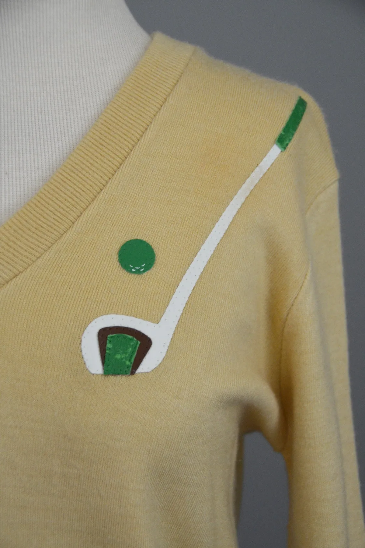 Vintage Owl Golf Sweater