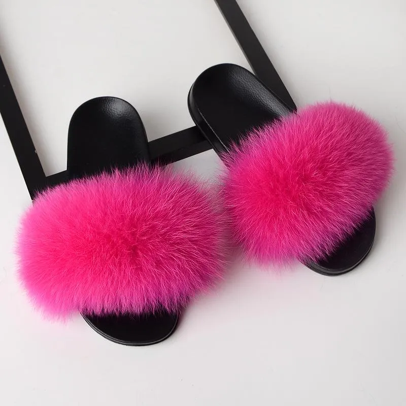 Women Summer Outdoor Casual Furry Slides