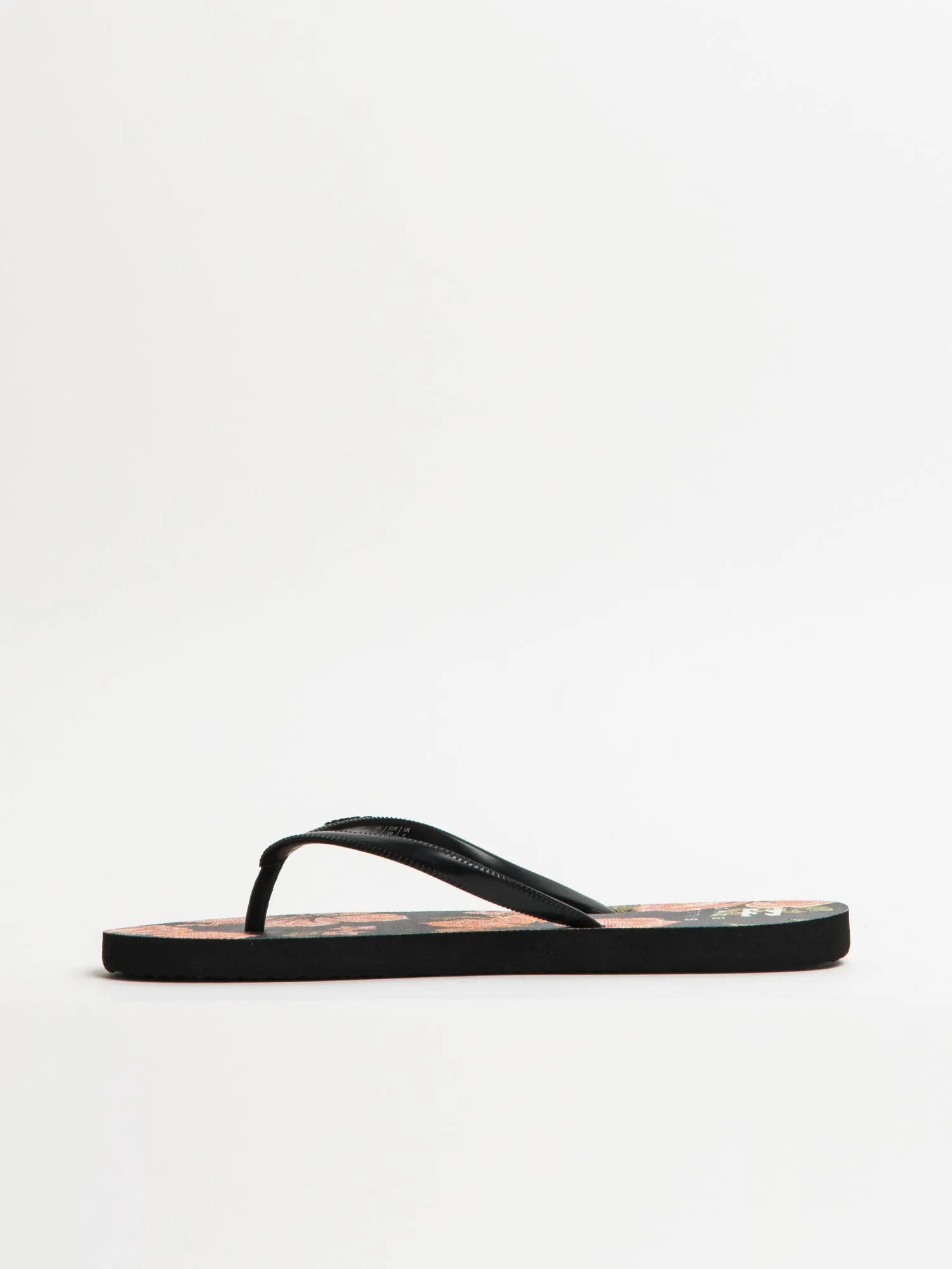 WOMENS BILLABONG DAMA BLACK OVERFLOW SANDALS