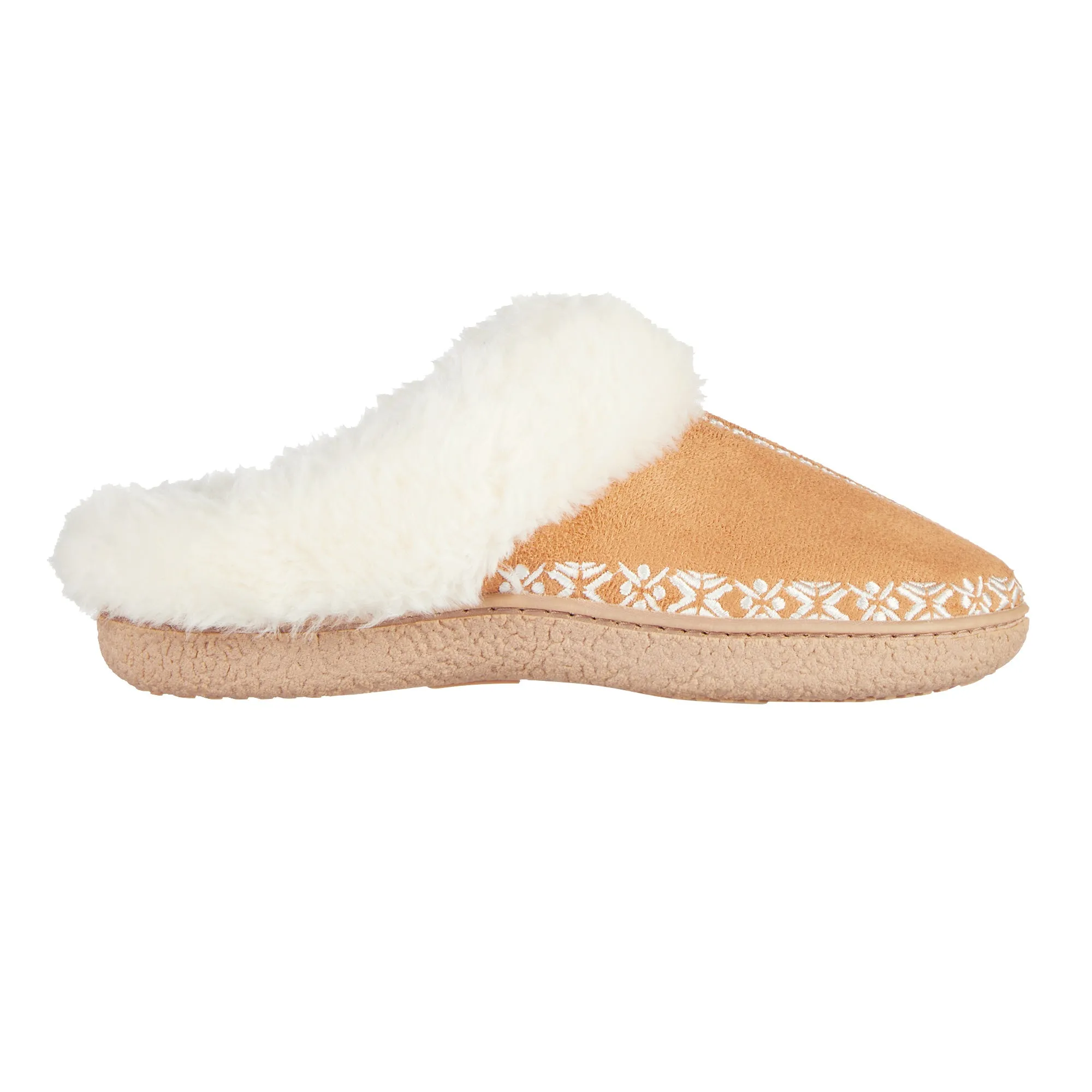 Women's Embroidered Microsuede Clara Clog Slippers