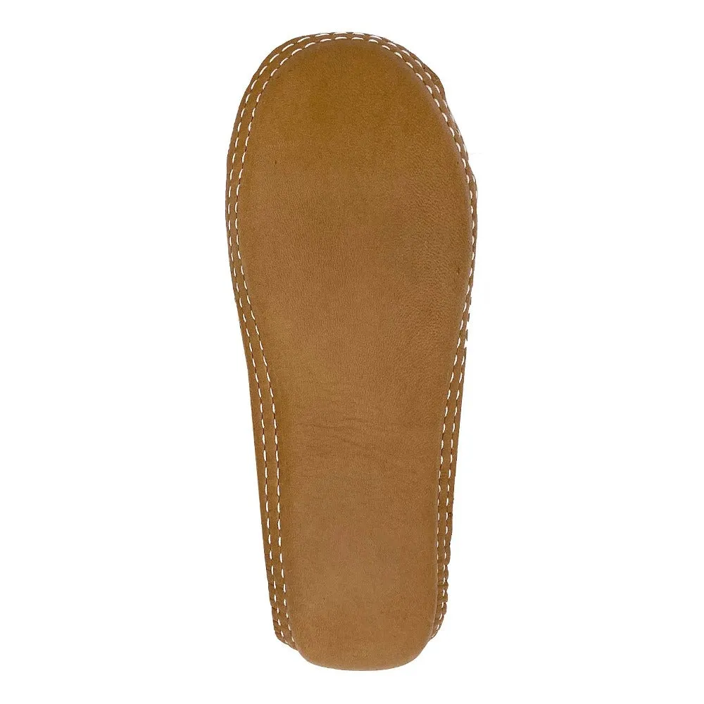 Women's FINAL CLEARANCE Maple Wide Leather Moccasins (5, 6 & 7, 10 ONLY)